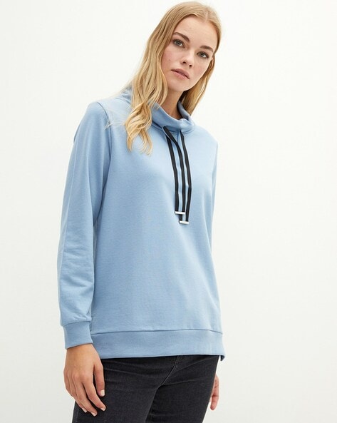 Collar hot sale sweatshirt womens