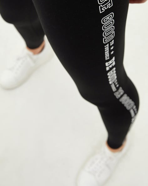 Typographic Print Leggings