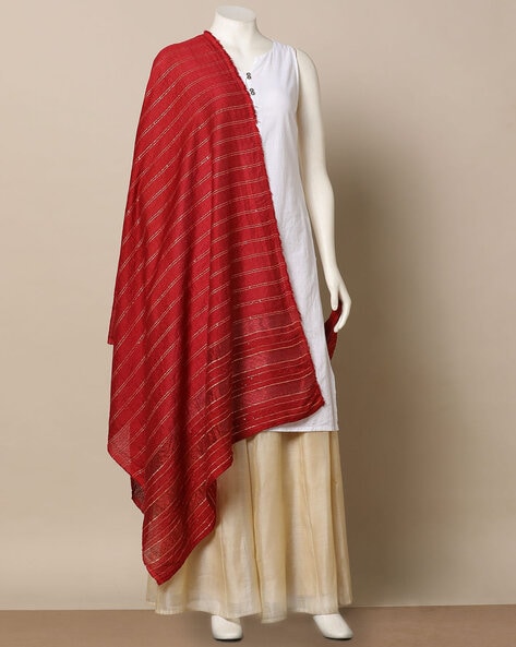 South Silk Sequined Dupatta Price in India