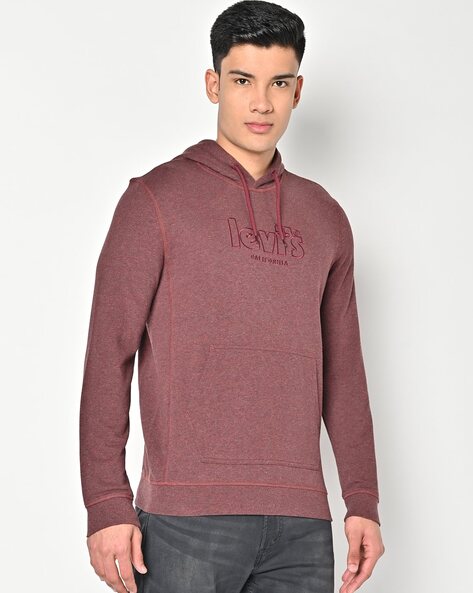 Levis pink sales hoodie mens