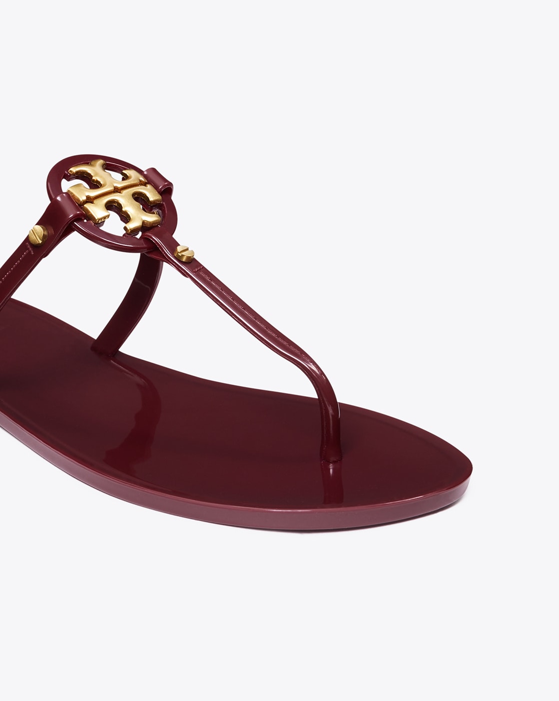 Tory burch 2024 burgundy sandals