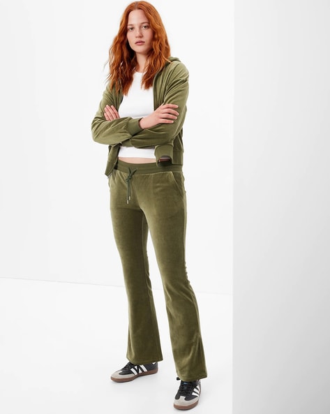 Buy Roadster Women Olive Green  Black Slim Fit Printed Chinos  Trousers  for Women 2217969  Myntra