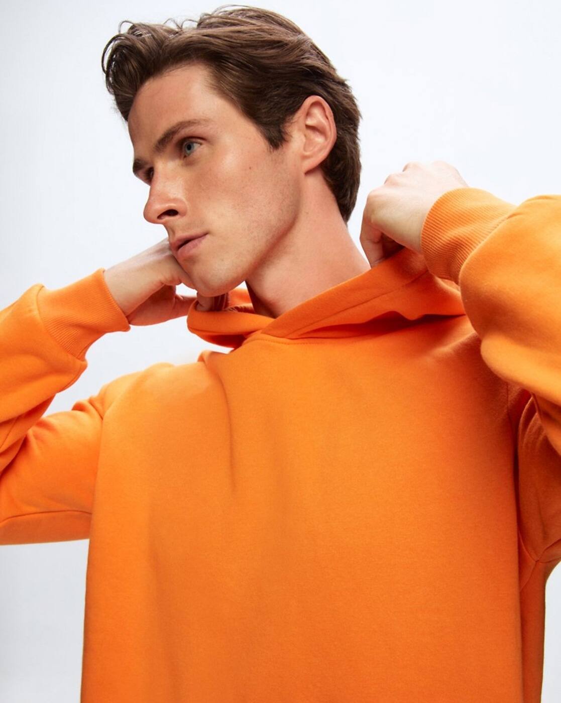 Buy Orange Sweatshirt u0026 Hoodies for Men by LTB Online | Ajio.com