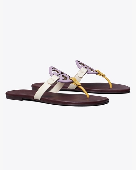 Multicolor tory burch sandals best sale