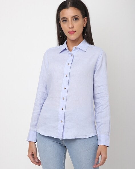 Women Button Down Shirts - Buy Women Button Down Shirts online in India