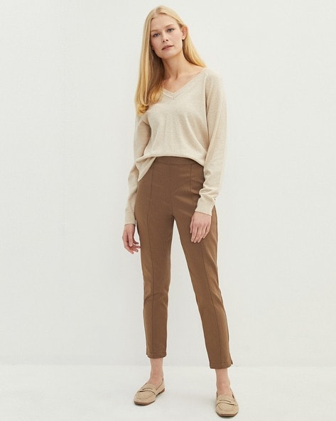 Brown Trousers  Buy Brown Trousers Online in India at Best Price