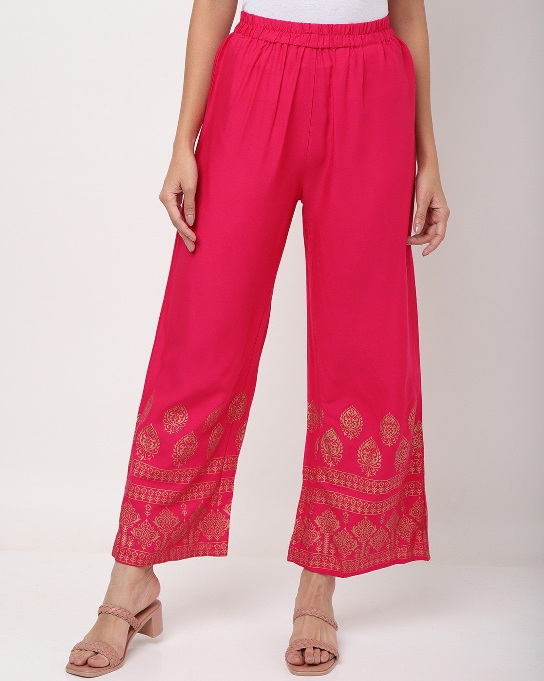 Buy Pink Ethnic Bottoms for Women by DHUNI Online