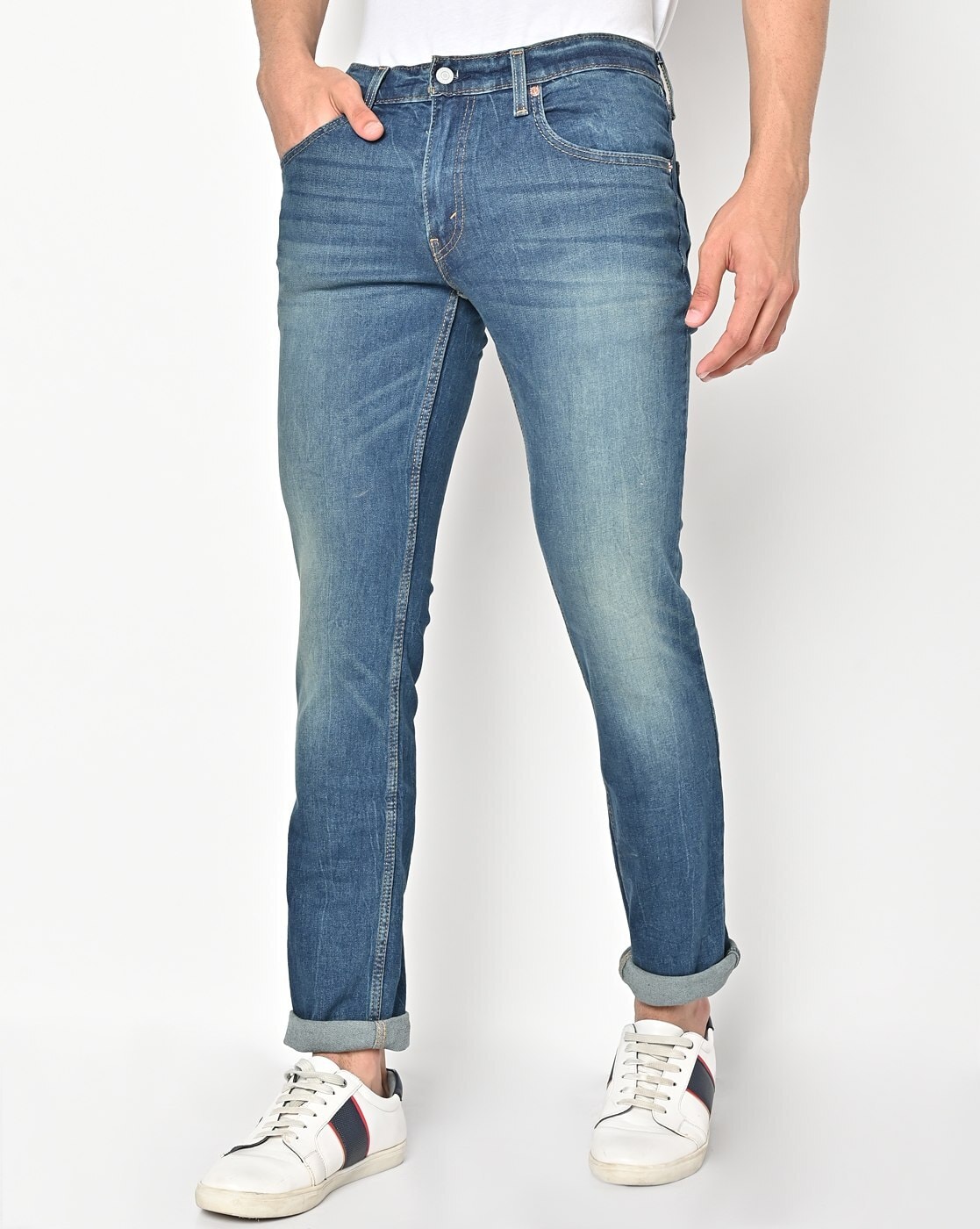 Acne Studios - Skinny fit jeans - North - Mid Blue