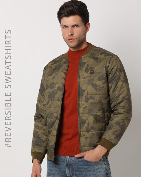 Shop Puffer Reversible Jacket for Men Online - Spykar