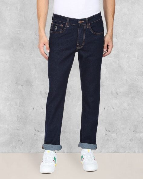 Tapered Jeans with Insert Pockets