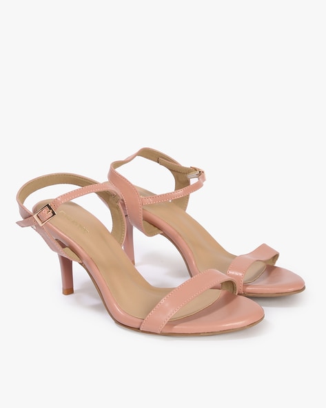 Open-Toe Ankle-Strap Stilettos