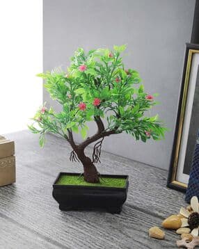 foliyaj Artificial Bonsai Tree with Flowers-picture-12