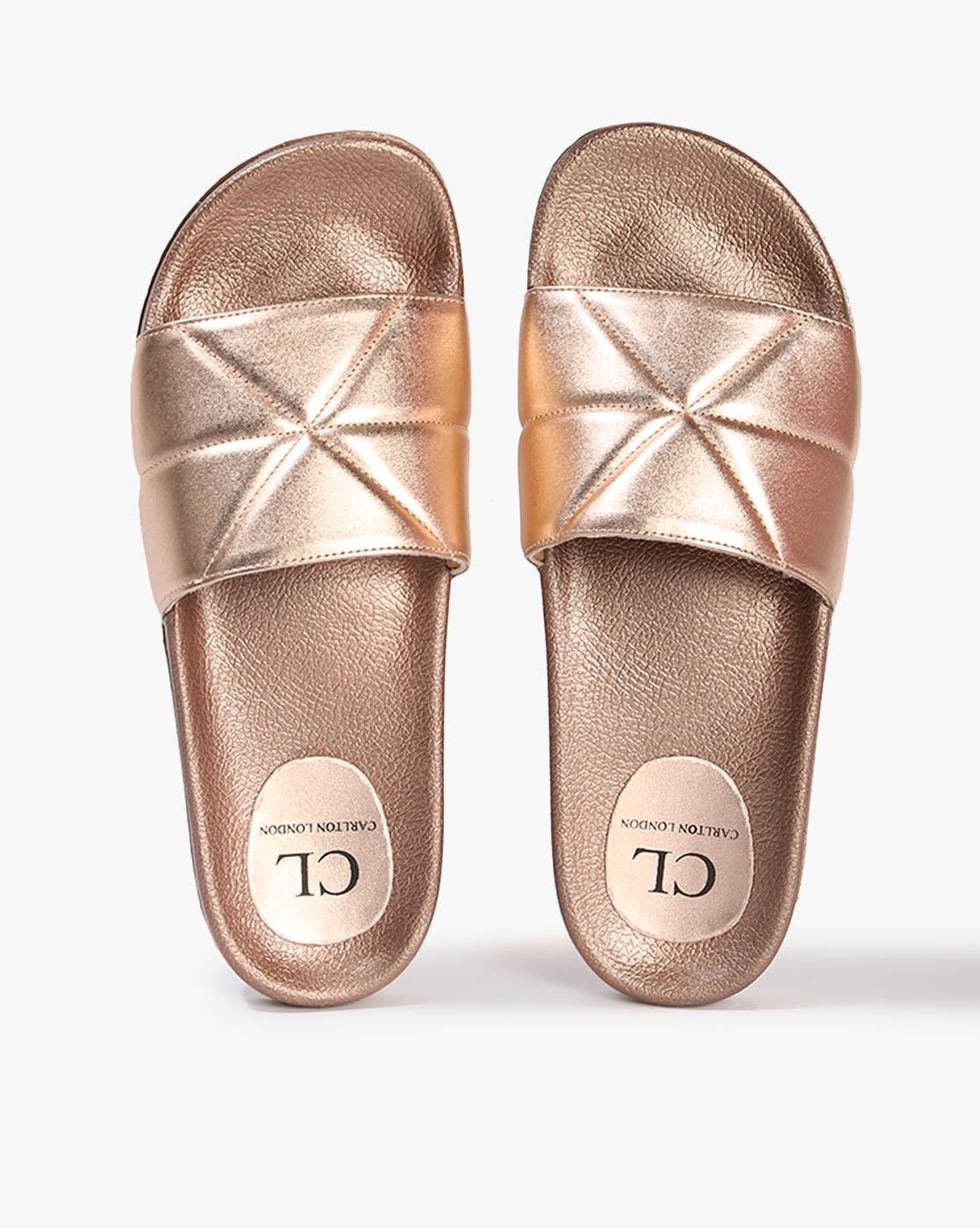 Buy Rose Gold Flip Flop Slippers for Women by Carlton London