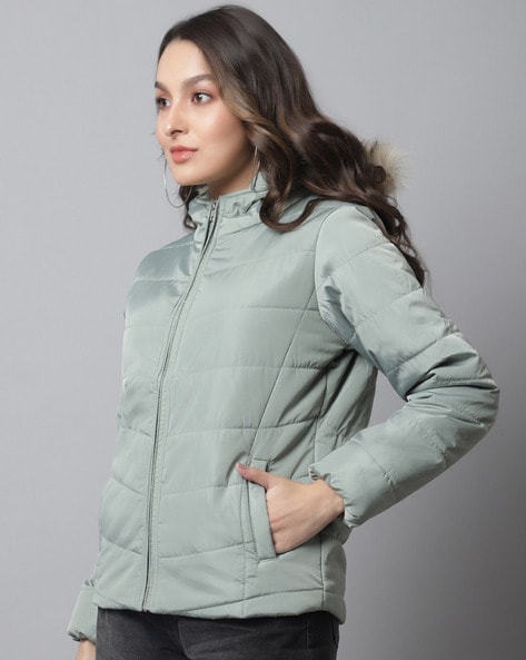 Buy Green Jackets Coats for Women by Cantabil Online Ajio