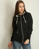 Buy Black Sweatshirt & Hoodies for Women by Belle Fille Online | Ajio.com
