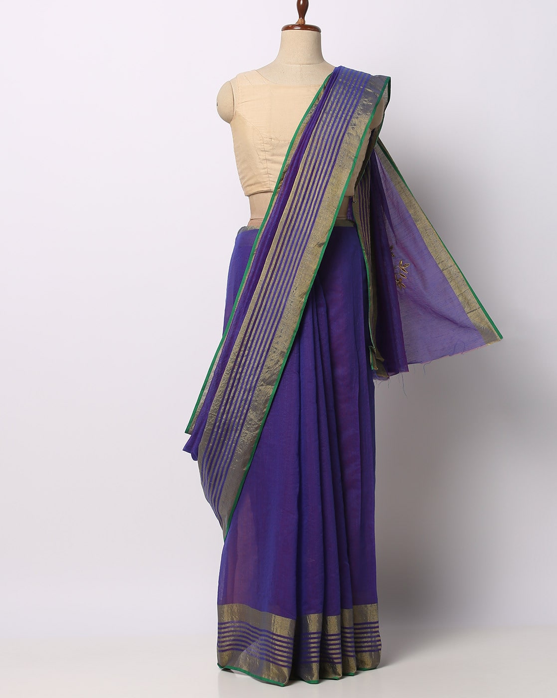 Buy Navy Blue Sarees for Women by ONLY VIMAL Online | Ajio.com