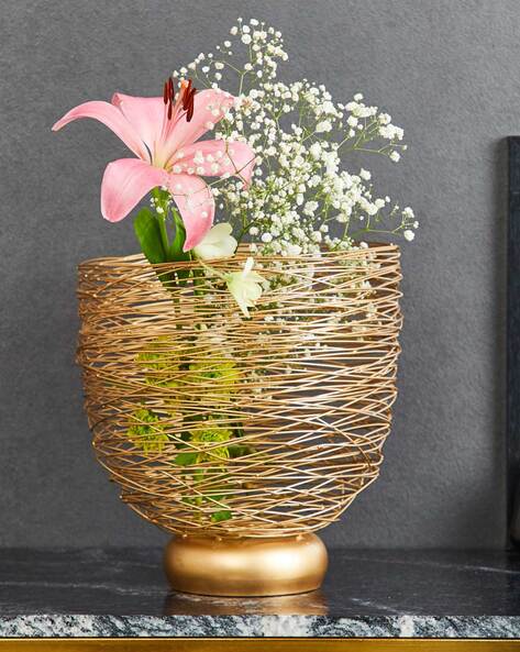 Mesh Flowers Vase