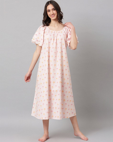 Buy Pink Nightshirts&Nighties for Women by Fabindia Online