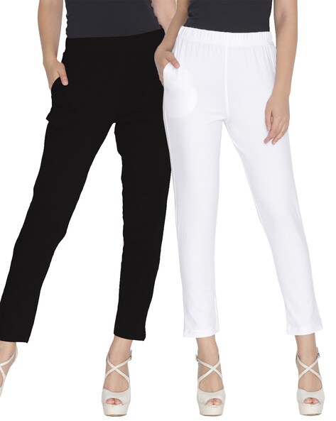 Buy White Trousers & Pants for Women by LYRA Online