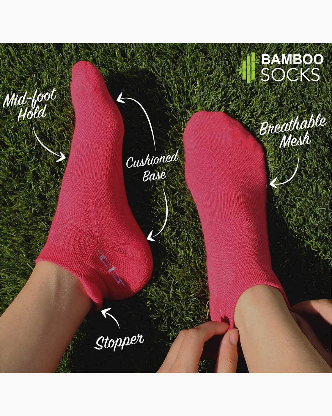 Bamboo Women Ankle Socks - 4 Pairs – Heelium