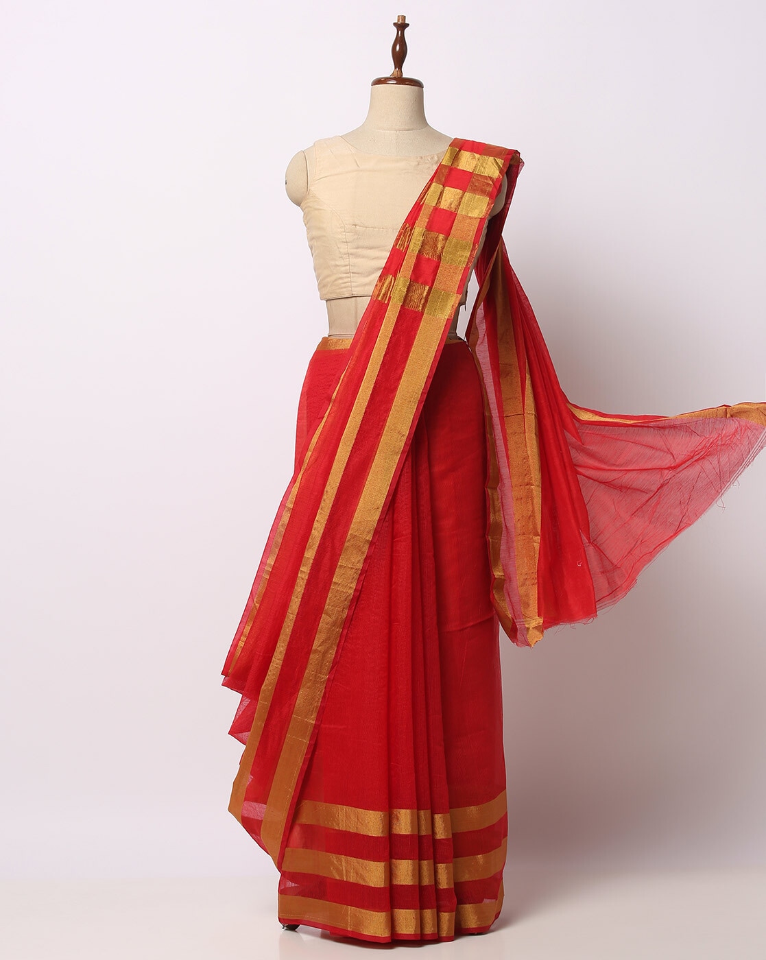Buy Red Sarees for Women by ONLY VIMAL Online | Ajio.com