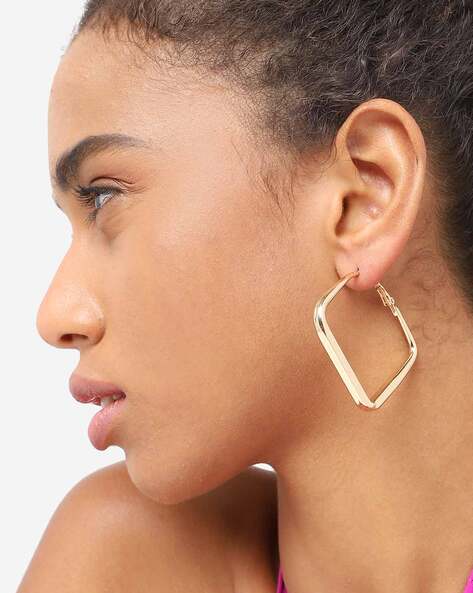 Simple Geometric Hoop Earrings for Men and Women Stainless Steel Pendientes  Mujer Originales Fashion Jewelry Waterproof - AliExpress