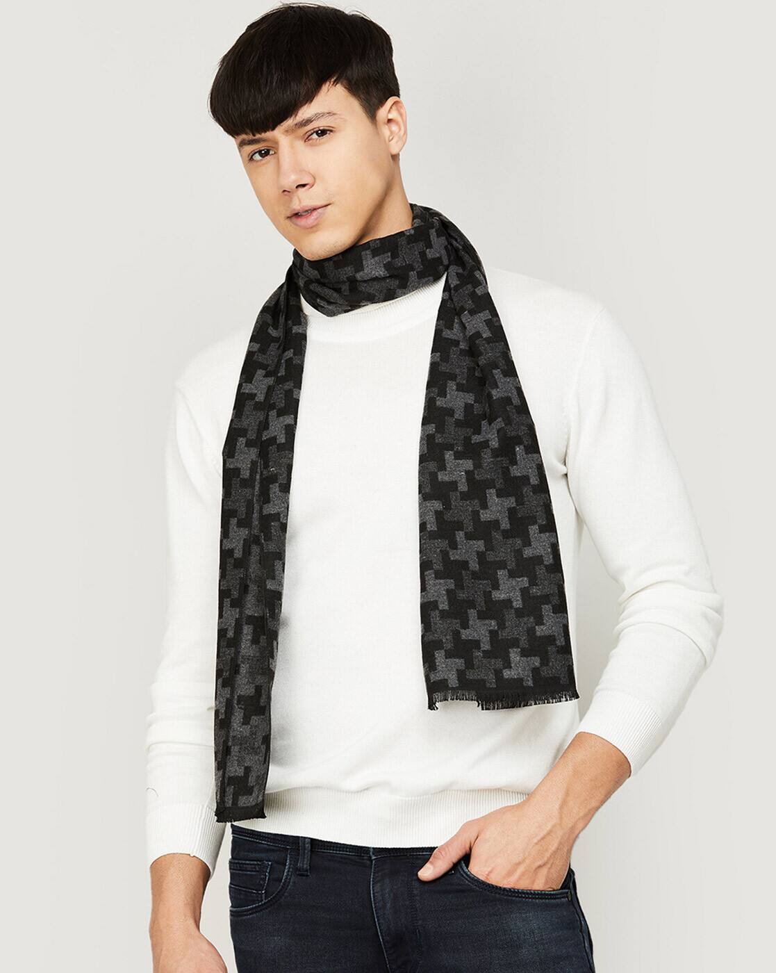 Buy Black Mufflers for Men by CODE by Lifestyle Online | Ajio.com