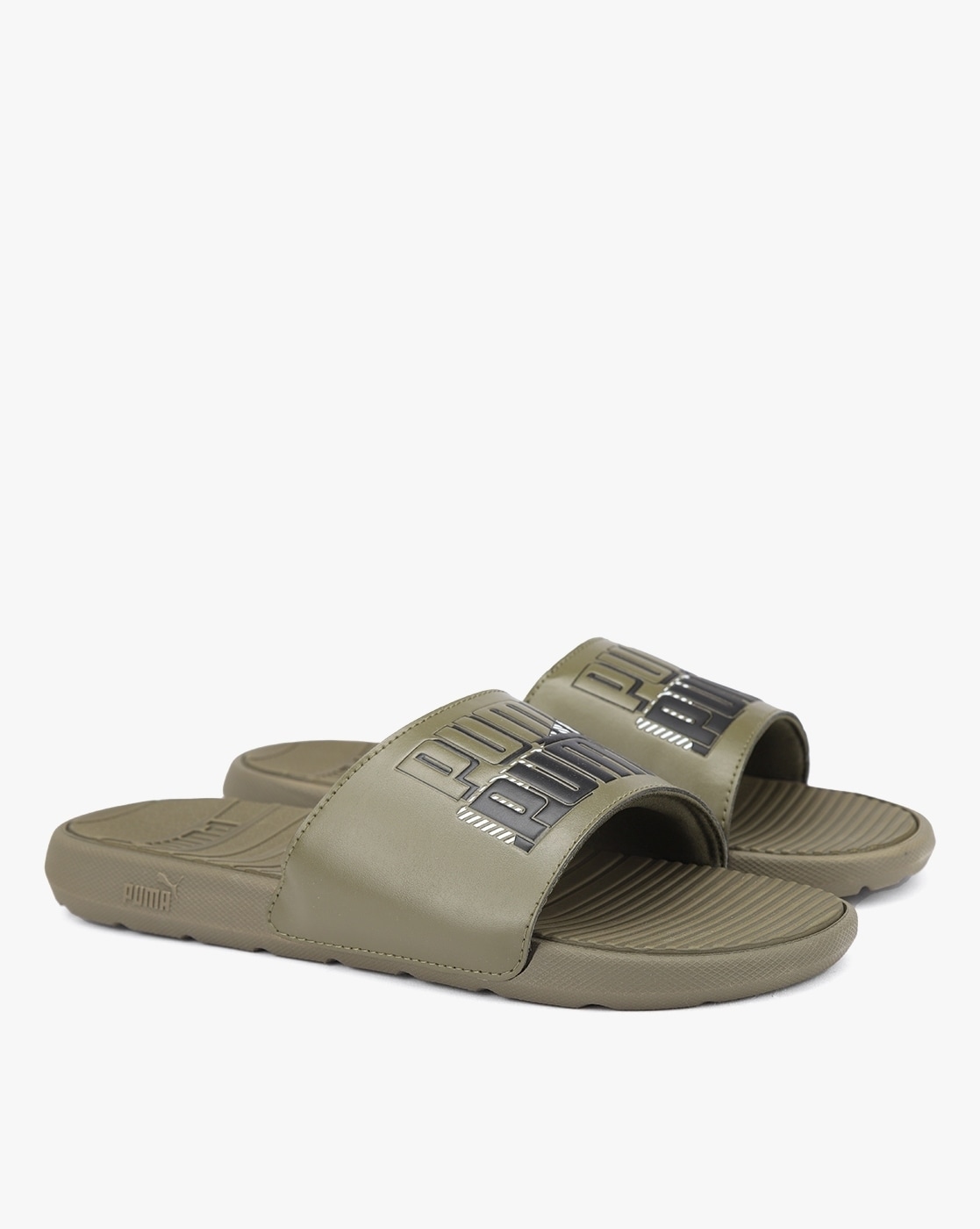 Puma fenty hotsell olive green slides