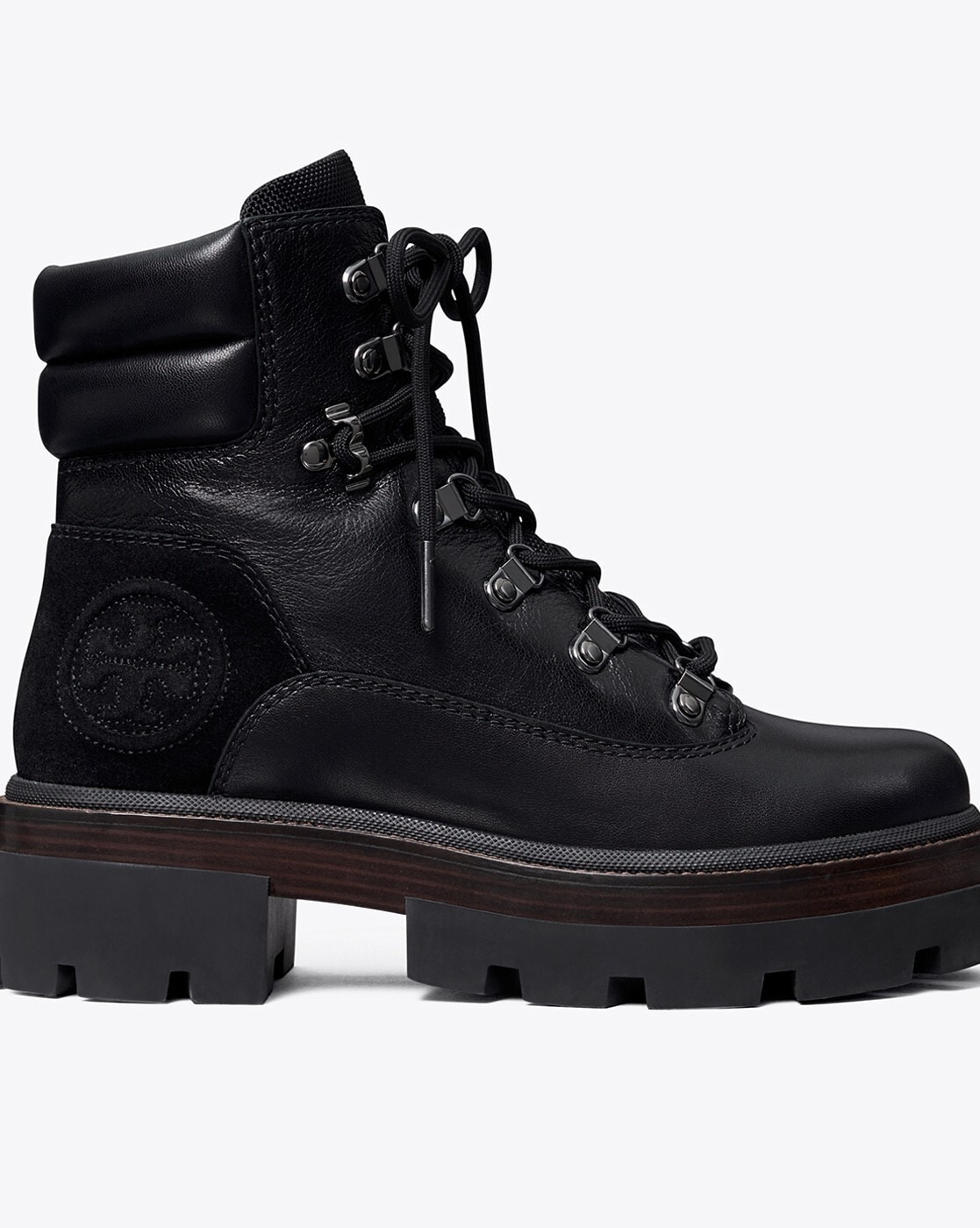 Buy Tory Burch Miller Lug Hiker Boot | Black Color Women | AJIO LUXE