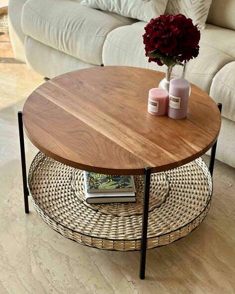 2-Tier Square Coffee Table W/Storage Industrial Center Table for Living Room  | eBay
