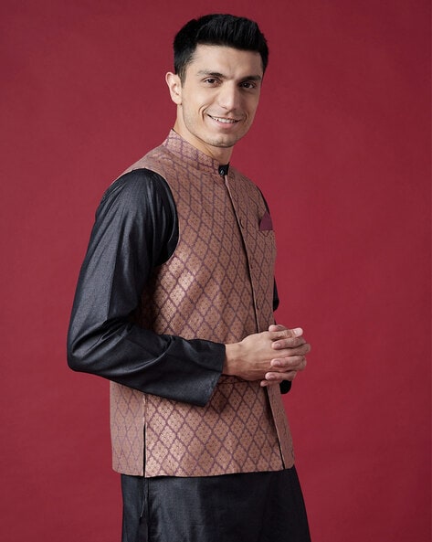 Buy Blue 3-Piece Ethnic Suit for Men by Fabindia Online | Ajio.com