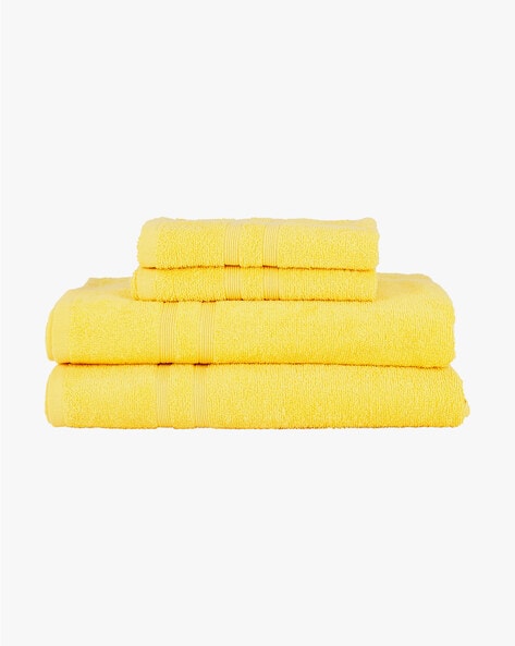 Bright yellow towels hot sale