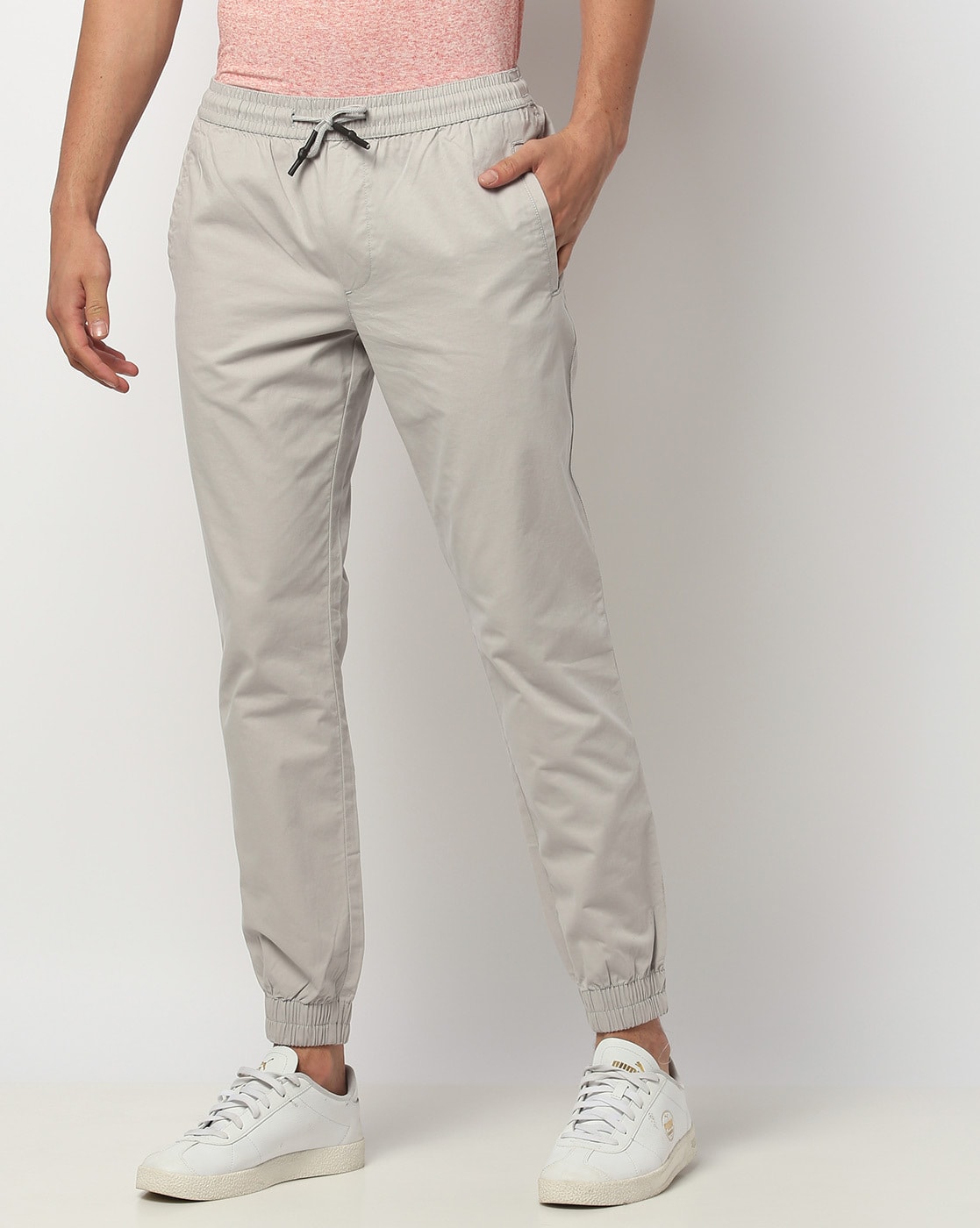 Buy Olive Green Track Pants for Men by DNMX Online | Ajio.com