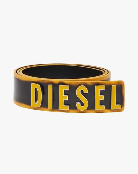 diesel logo lettering belt