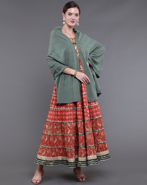 Geometric Pattern Woolen Shawl Price in India