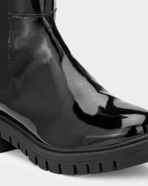 Buy Black Boots for Women by ADORLY Online Ajio