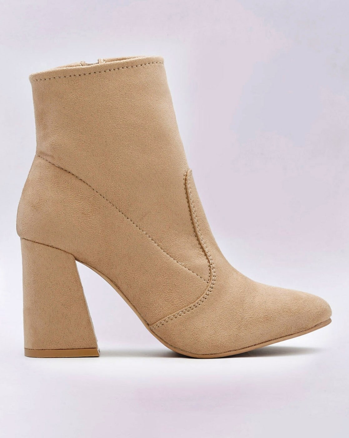 Womens beige hot sale ankle booties