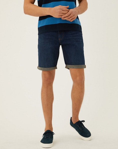 Marks and spencer mens denim clearance shorts