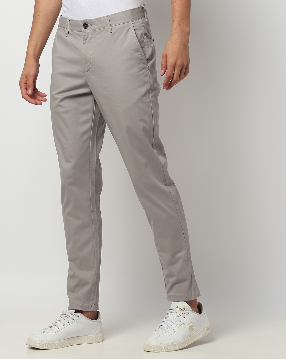 Buy Stone Trousers & Pants for Men by NETPLAY Online | Ajio.com