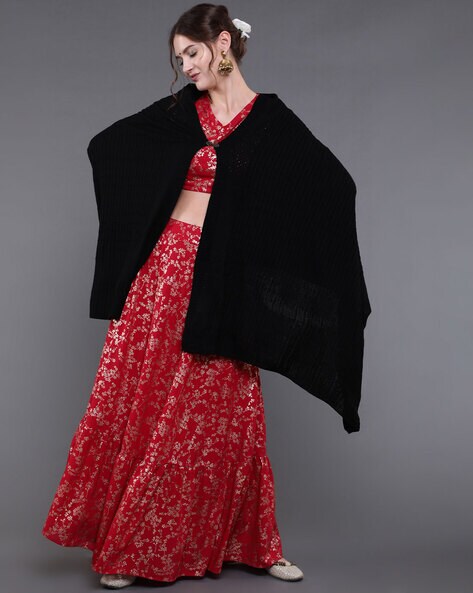 Knitted Woollen Shawls Price in India
