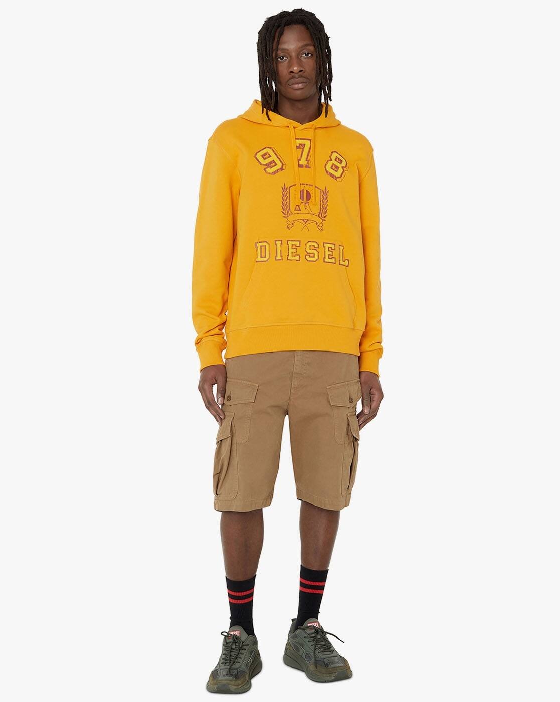 Buy DIESEL S-GINN-HOOD-E5 Regular Fit Graphic Hoodie