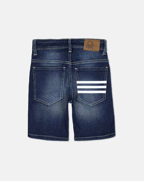 Ajio Benetton Cargo Shorts Buy Navy Shorts 3/4ths For Boys By