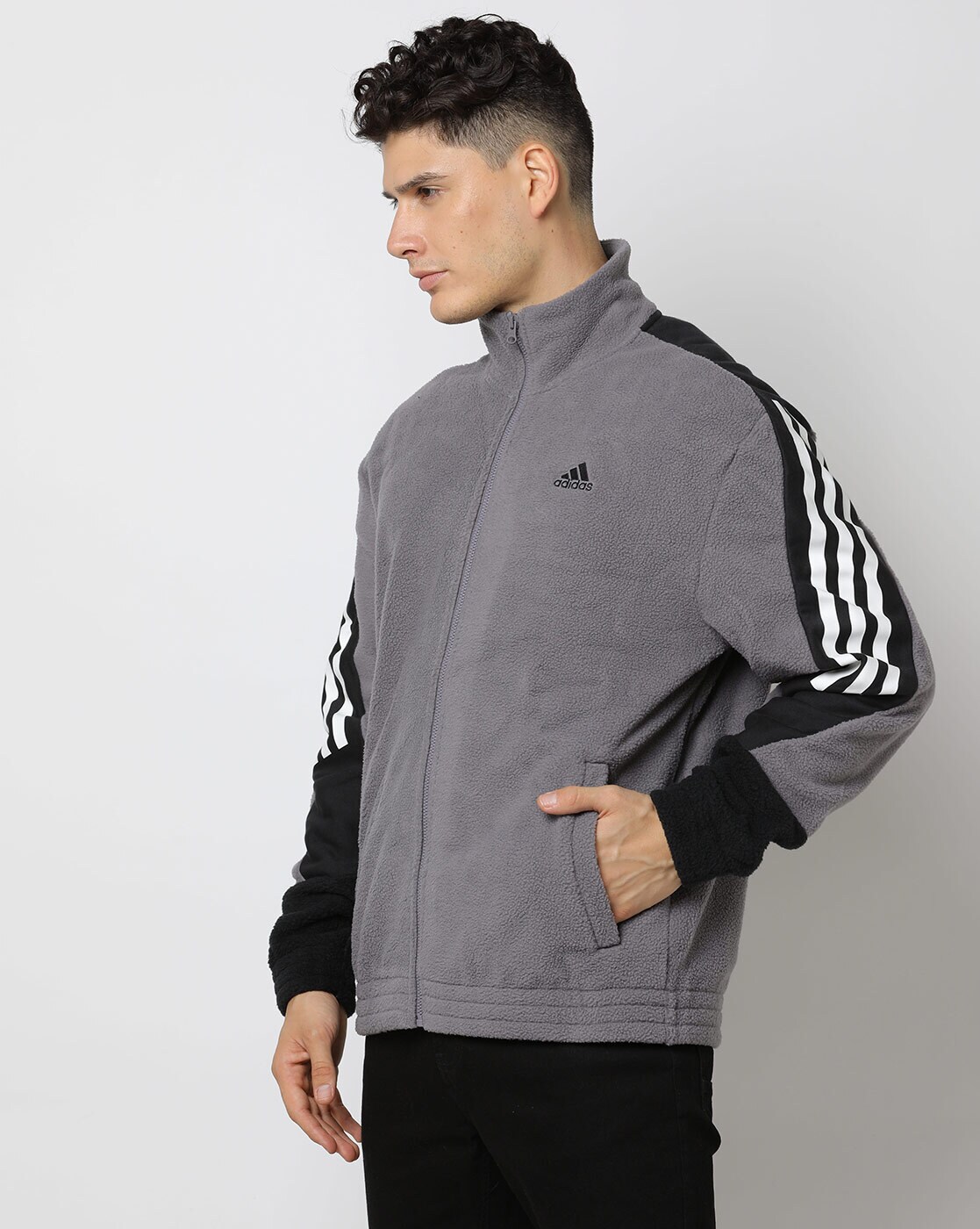 Dark grey adidas store jacket