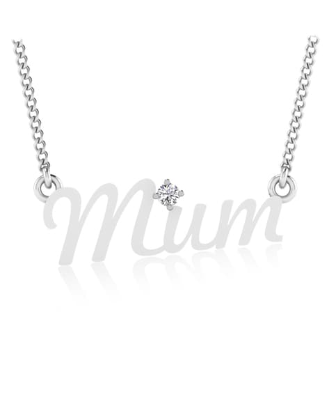 14k White Gold Necklace Earring Set for Mom Mother's Day Gift – AYNN Jewelry