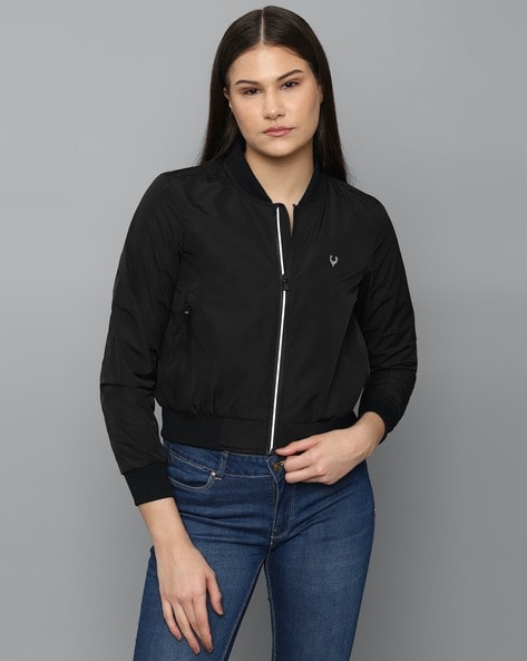 Buy online Color Blocked Zip Up Jacket from jackets and blazers and coats  for Women by Allen Solly for ₹3299 at 6% off | 2024 Limeroad.com