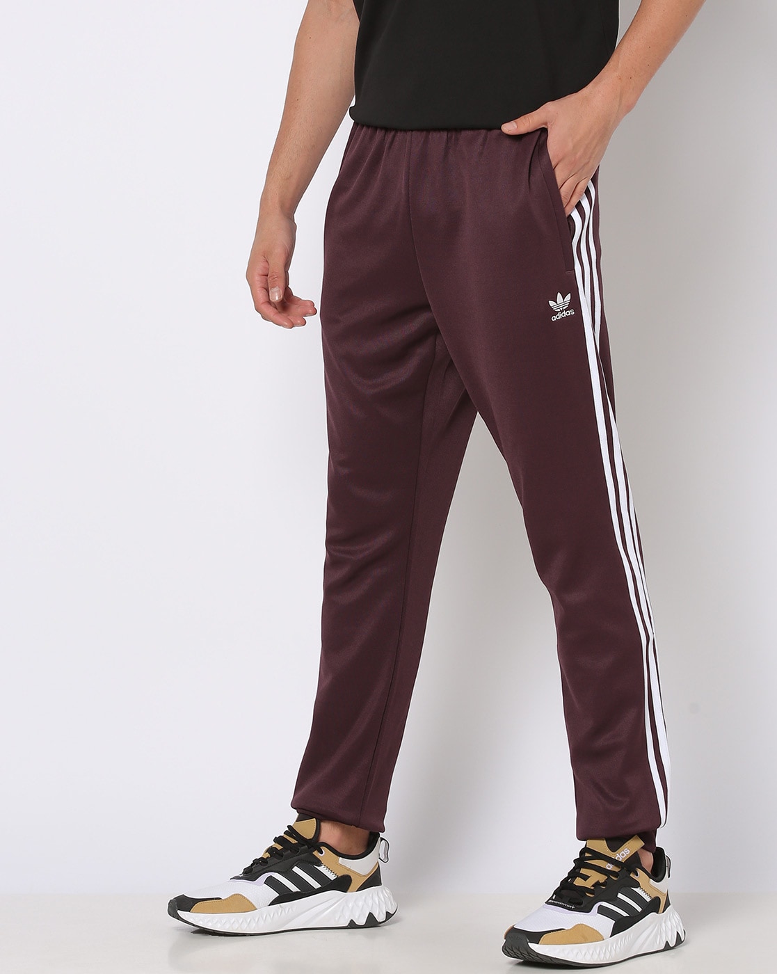 Buy Adidas Originals Black PB Striped Track Pants for Women Online @ Tata  CLiQ