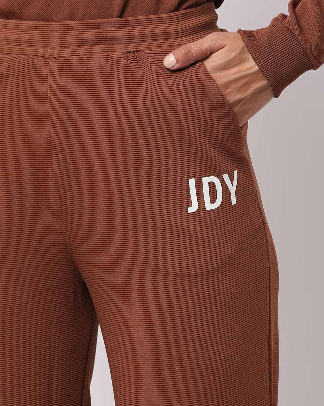 JDY Stine PU Leggings in Chocolate Brown