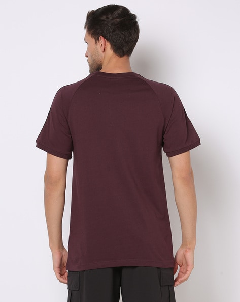 Regular Fit Brand Embroidered Crew-Neck T-Shirt