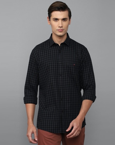 louis philippe black shirt