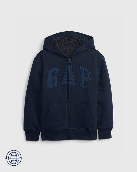 Gap fleece hot sale lined hoodie